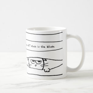 Katten en vensterjaloezieën - Funny Cat Coffee Mo Koffiemok