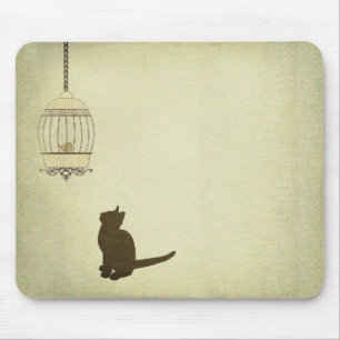 Katten en vogels muismat