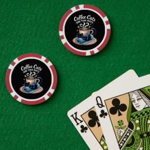 Katten en yogamatten Grappige Kattenyoga Poker Chips