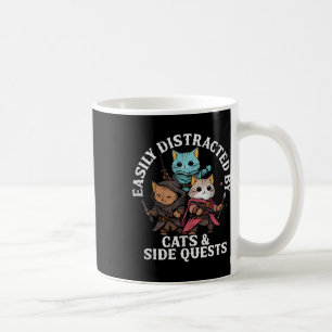 Katten en zijmissies Fantasy Gamer Kat ontwerp Koffiemok
