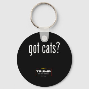 Katten eten de honden katten - Trump maakt huisdie Sleutelhanger