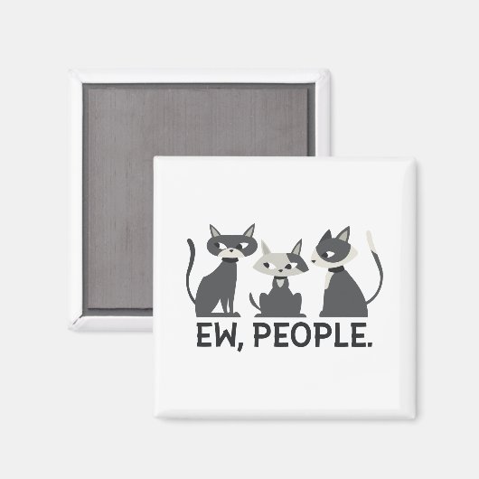 Katten, Ew, Mensen Magneet (Voorkant / Achterkant)