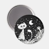 Katten fascinatie magneet (Voorkant / Achterkant)