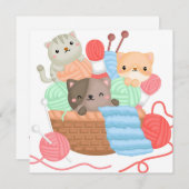 Katten Feestdagenkaart (Voorkant / Achterkant)