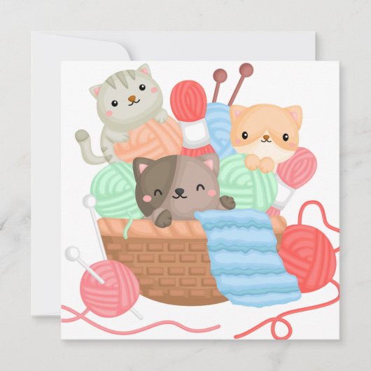 Katten Feestdagenkaart (Voorkant)