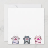 Katten Feestdagenkaart (Achterkant)