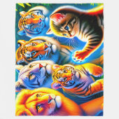 Katten Fleece Deken (Voorkant)