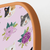 Katten Florals Paars Pickleball Paddle (Links Detail)