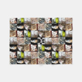 Katten Foto Collage Fleece Deken (Voorkant (Horizontaal))