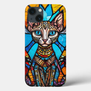 Katten Gebrandschilderd Glas Regenboog Uniek Esthe iPhone 13 Hoesje