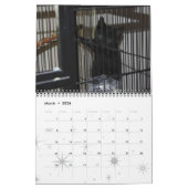 Katten, geglazuurde katten kalender (Mar 2026)