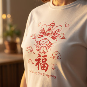 Katten Geluks Symbool Kunst T-shirt