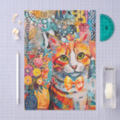 Katten gemengde gemengde papier collage tissuepapi (Craft)