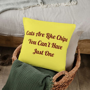 Katten Gepersonaliseerd Grappig Cool Pet Quote Gee Kussen