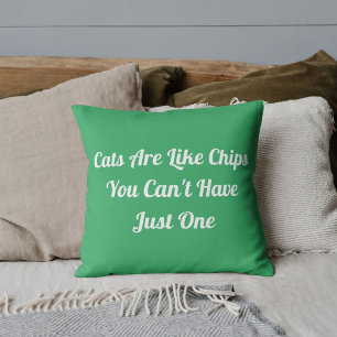 Katten Gepersonaliseerd Grappig Cool Pet Quote Zee Kussen