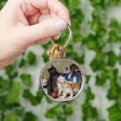  katten geven Sophie Sperlich de rode bal Sleutelhanger (Hand)