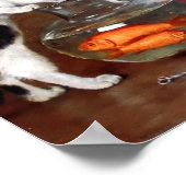 Katten Gevist in Goldfish bowl Poster (Hoek)