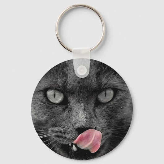 Katten gezicht - Sleutelhanger (Voorkant)