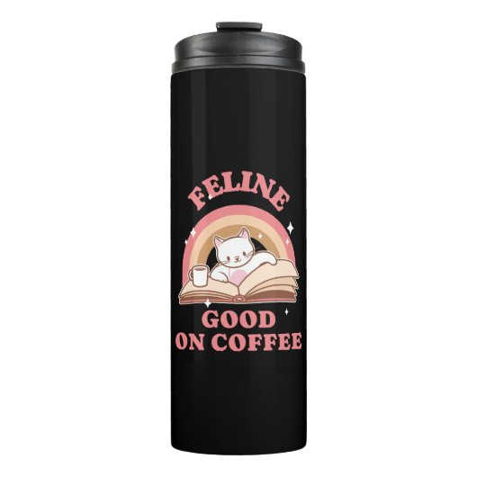 Katten Goed op Koffie Thermosbeker (Voorkant)