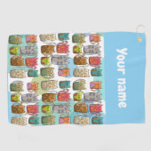 Katten! Golfhanddoek (Horizontaal)