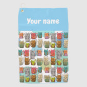 Katten! Golfhanddoek (Voorkant)