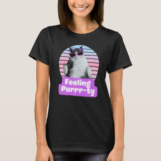 Katten Grappige Meme Kat Feline Gevoel Purr ty T-shirt