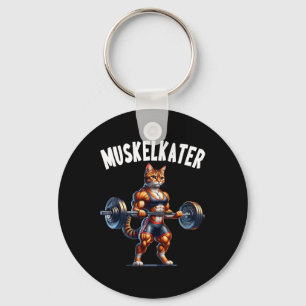 Katten halter ontwerp voor bodybuilders bodybuildi sleutelhanger