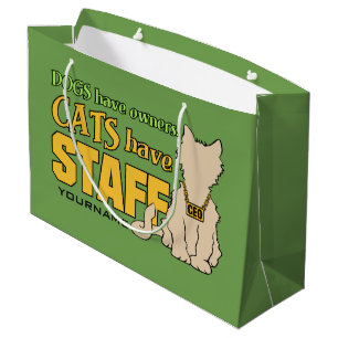 KATTEN HEBBEN aangepaste cadeautassen VOOR PERSONE Groot Cadeauzakje