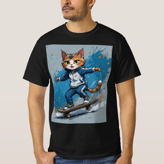 Katten hebben plezier t-shirt (Voorkant)