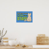 KATTEN HEBBEN poster VOOR PERSONEELSLEDEN (Keuken)