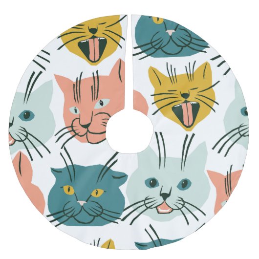 Katten heeft een raar  patroon. kerstboom rok (Voorkant)