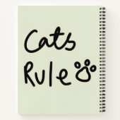 Katten heersen notitieboek (Achterkant)