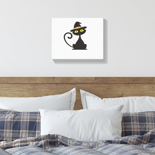 katten heks Classic T-shirt Canvas Afdruk (Insitu (Slaapkamer))