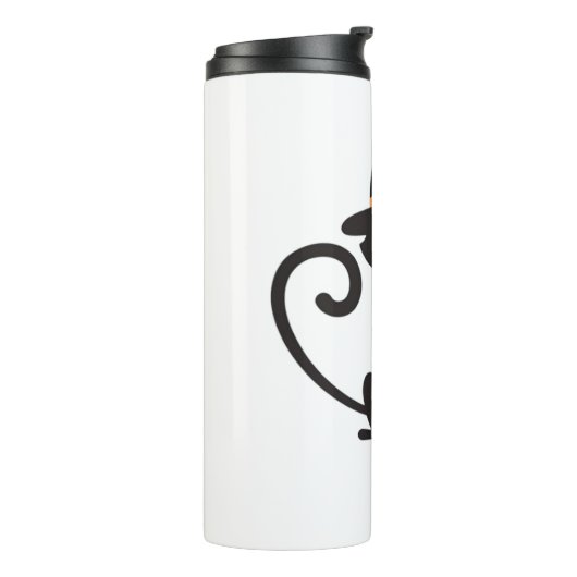 katten heks Classic T-shirt Thermosbeker (Gedraaid links)