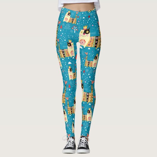 Katten, Hippie, Bohemiaanse en vrije gedistilleerd Leggings (Voorkant)