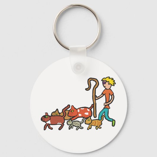 Katten hoeden sleutelhanger (Voorkant)