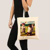 Katten Honkbal Tote Bag (Voorkant (product))