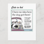 Katten in bed kaart (Voorkant)