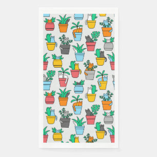 Katten in de bloembollen servet