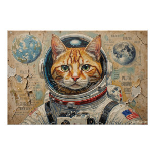 KATten IN DE RUIMTE 10 Perfect Poster