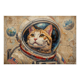 KATten IN DE RUIMTE 5 Perfect Poster