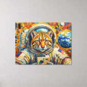 KATten IN DE RUIMTE-OCELOT 2 Canvas Afdruk (Voorkant)