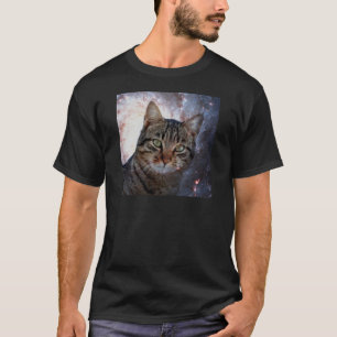 Katten in de ruimte t-shirt