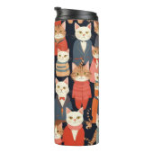 Katten in de trommel thermosbeker (Geroteerd rechts)