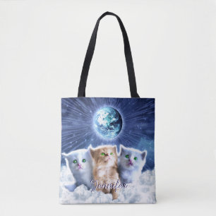 Katten in de wolk draagtas