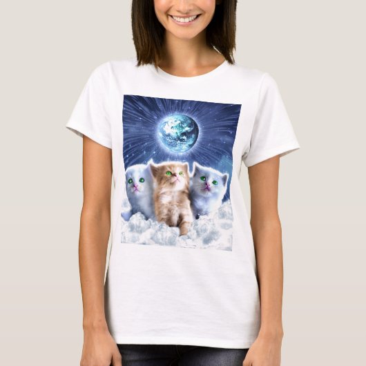 Katten in de wolk t-shirt (Voorkant)