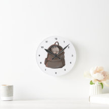 Katten in een Rugzakklok – Whimsical Herfst