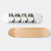 Katten in glazen rolkarton skateboard (Horizontaal)