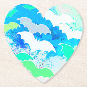 Katten in het vliegveld blauw kartonnen onderzetters