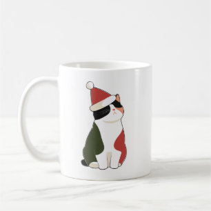 Katten in Kerstmuts – Schattige Vakantie Illustrat Koffiemok